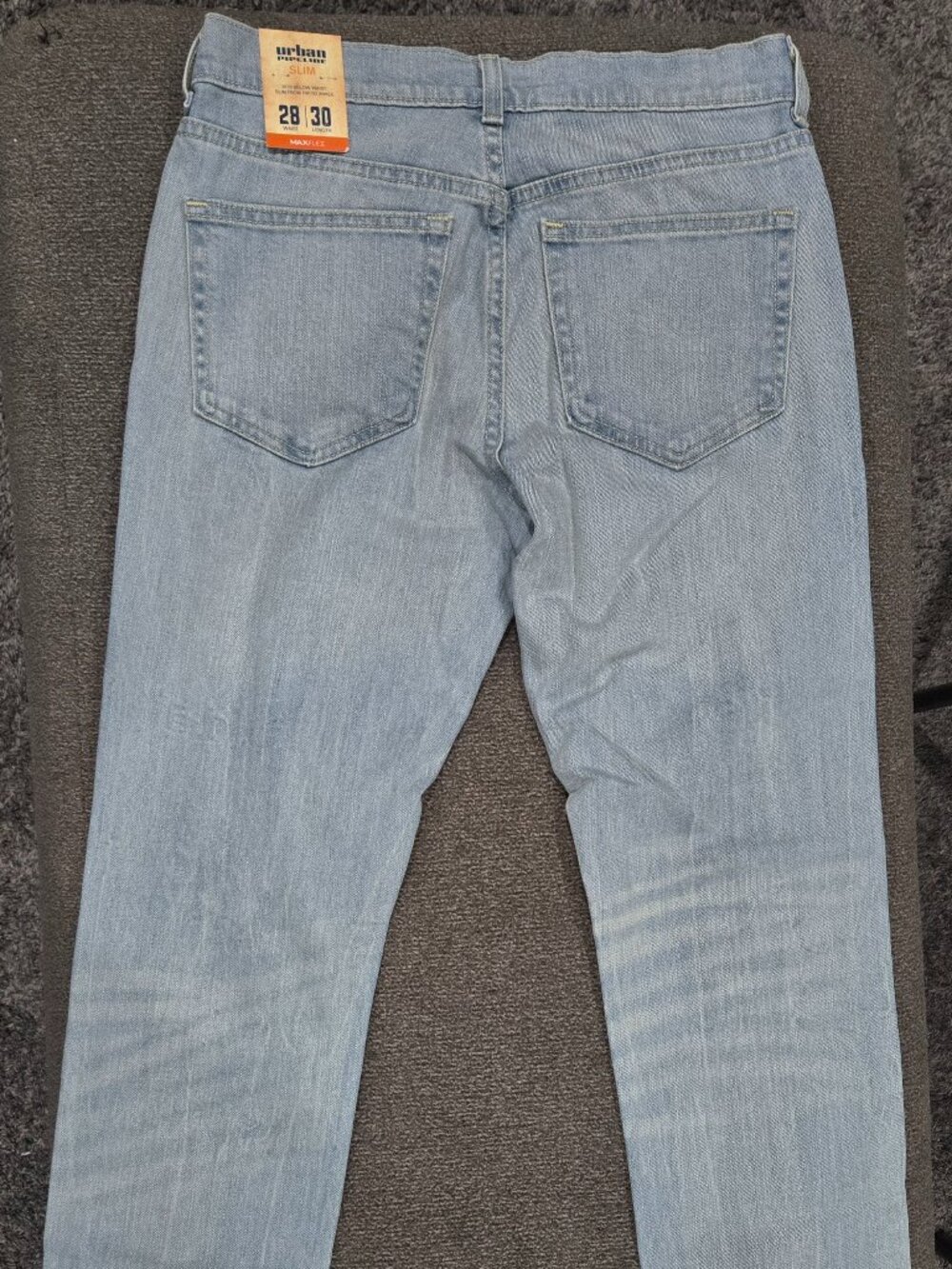 Urban Pipeline Slim Light Wash Denim Jeans Stretch 5-Pocket Button Zip Men's NEW - Picture 4 of 6